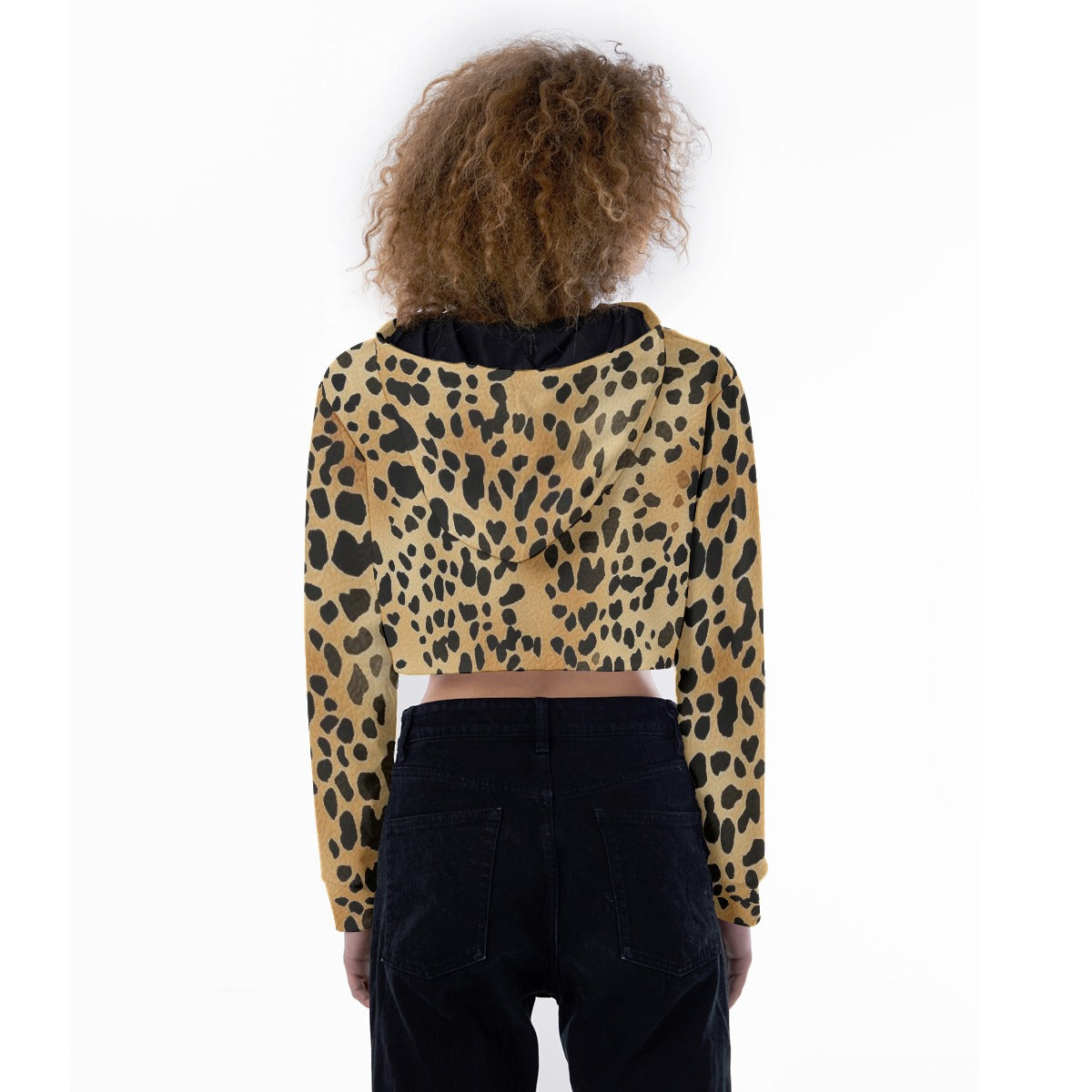 All-Over Print Women's Crop Top Hoodie