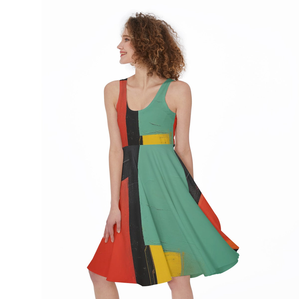 All-Over Print Women's Sleeveless Dress