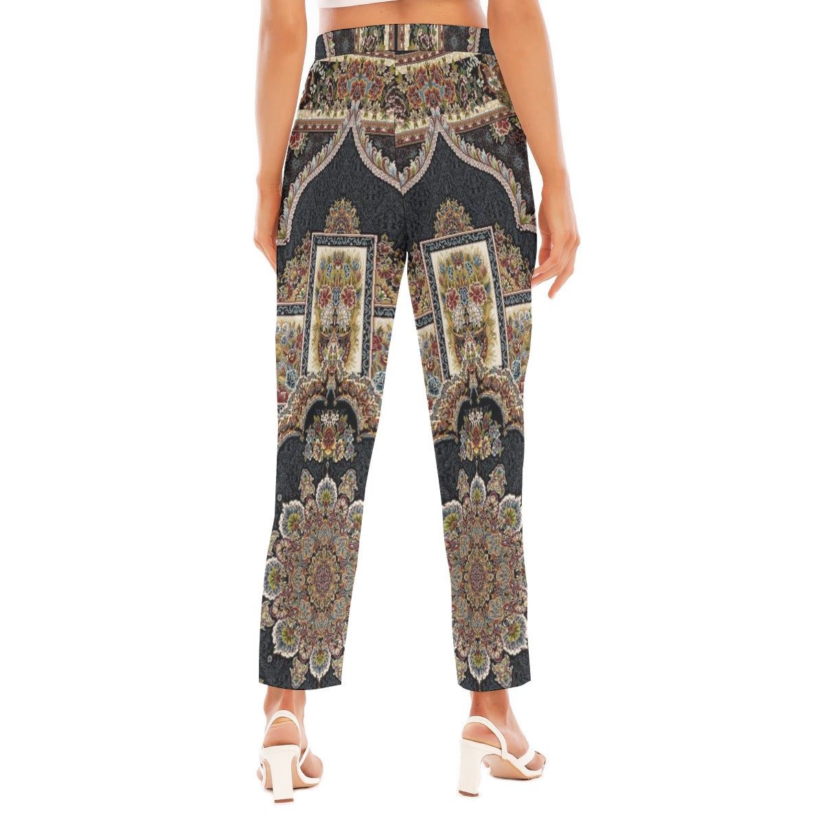All-Over Print Women's Loose Straight-leg Pants