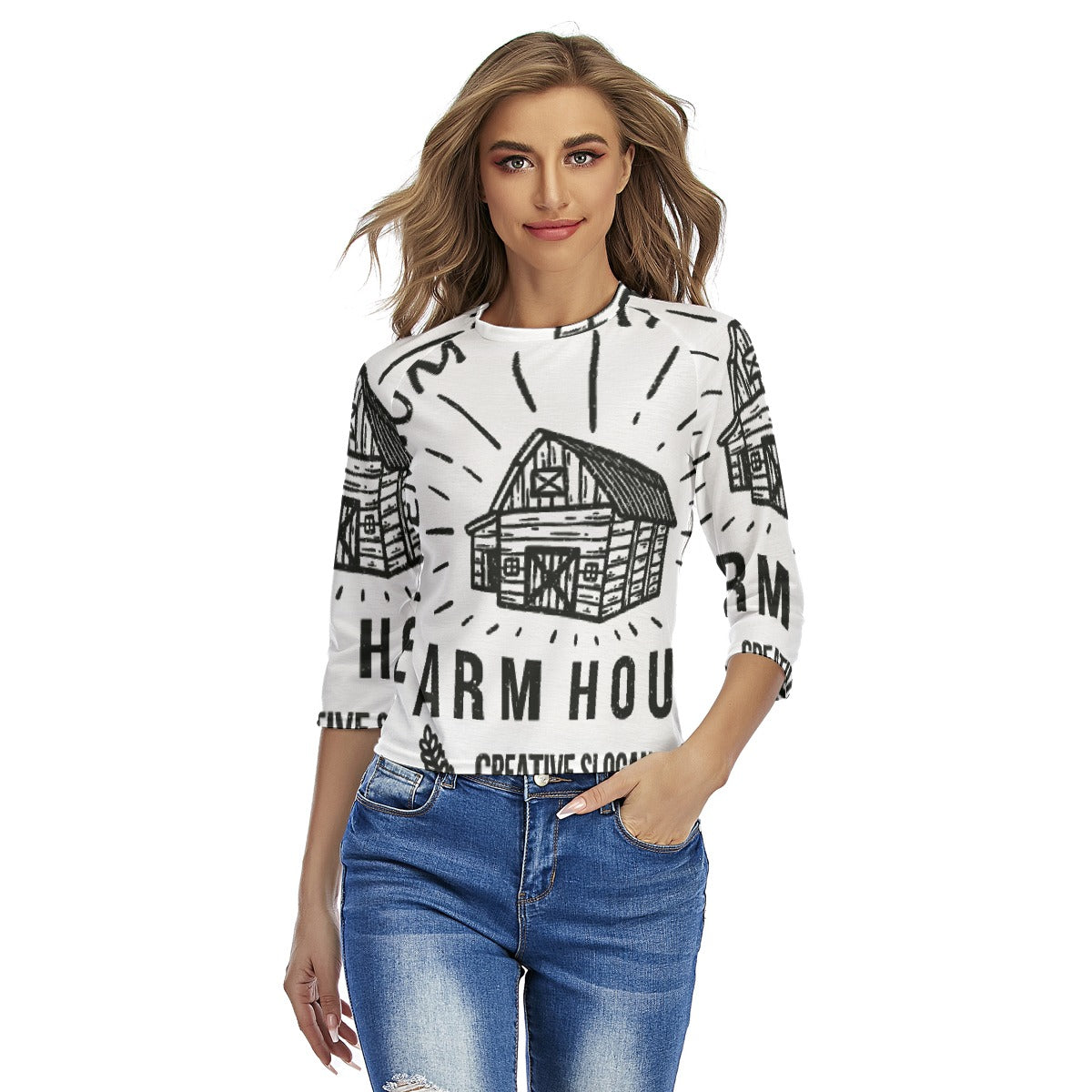 All-Over Print Women's Raglan Sleeves T-shirts