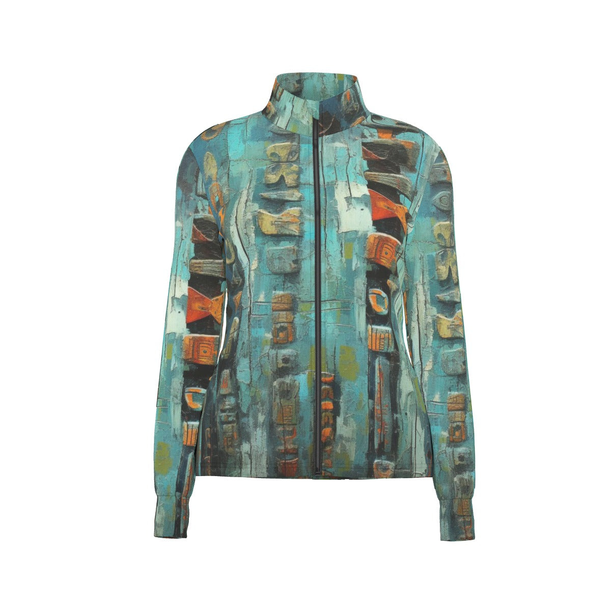 All-Over Print Women's Long Sleeve Thumbhole Jacket