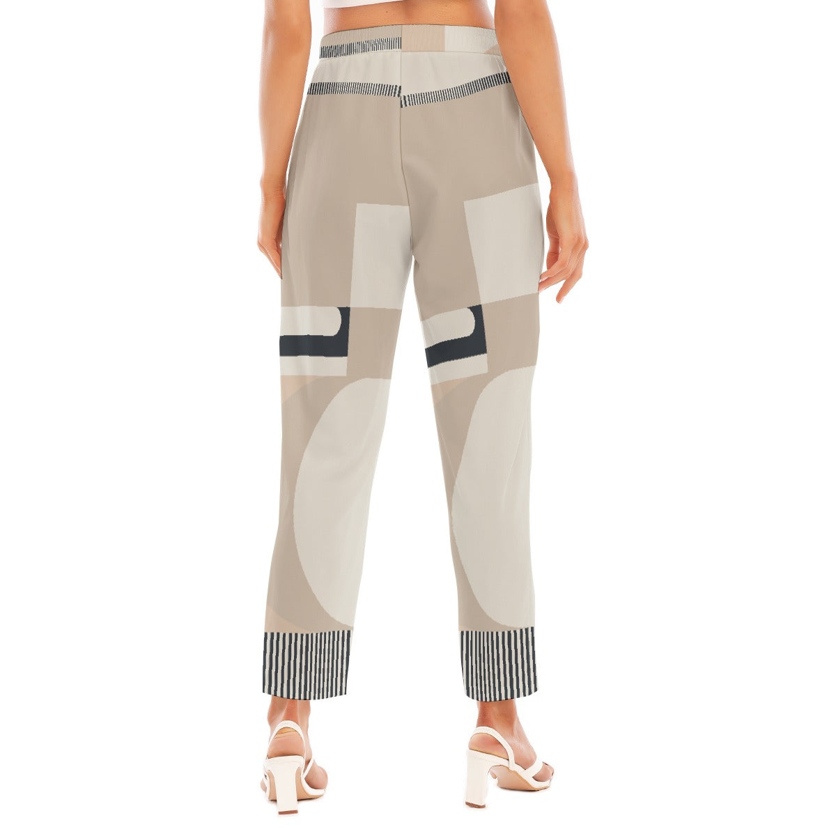 All-Over Print Women's Loose Straight-leg Pants