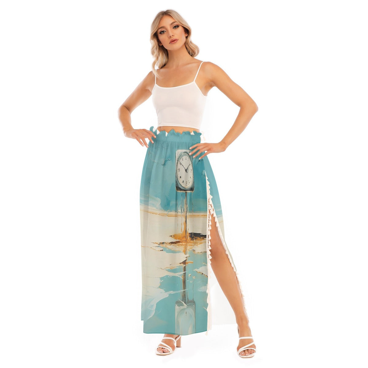 All-Over Print Women's Side Split Skirt
