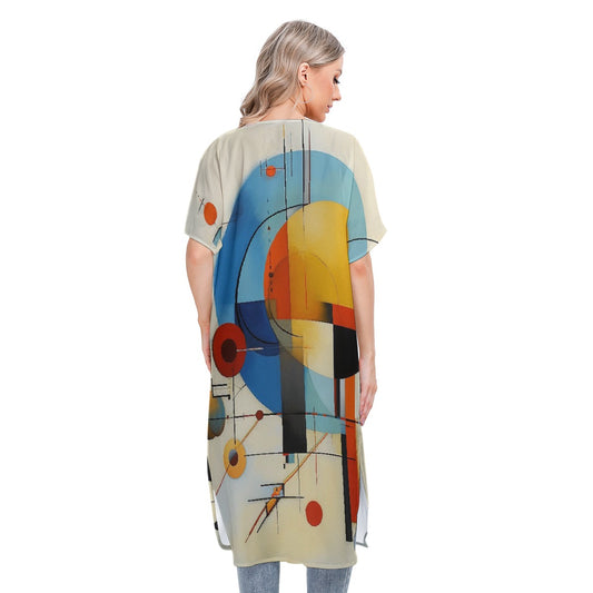 All-Over Print Women's Short Sleeve Cardigan