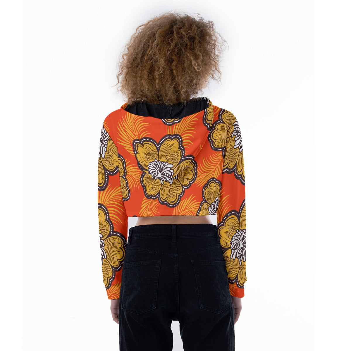 All-Over Print Women's Crop Top Hoodie