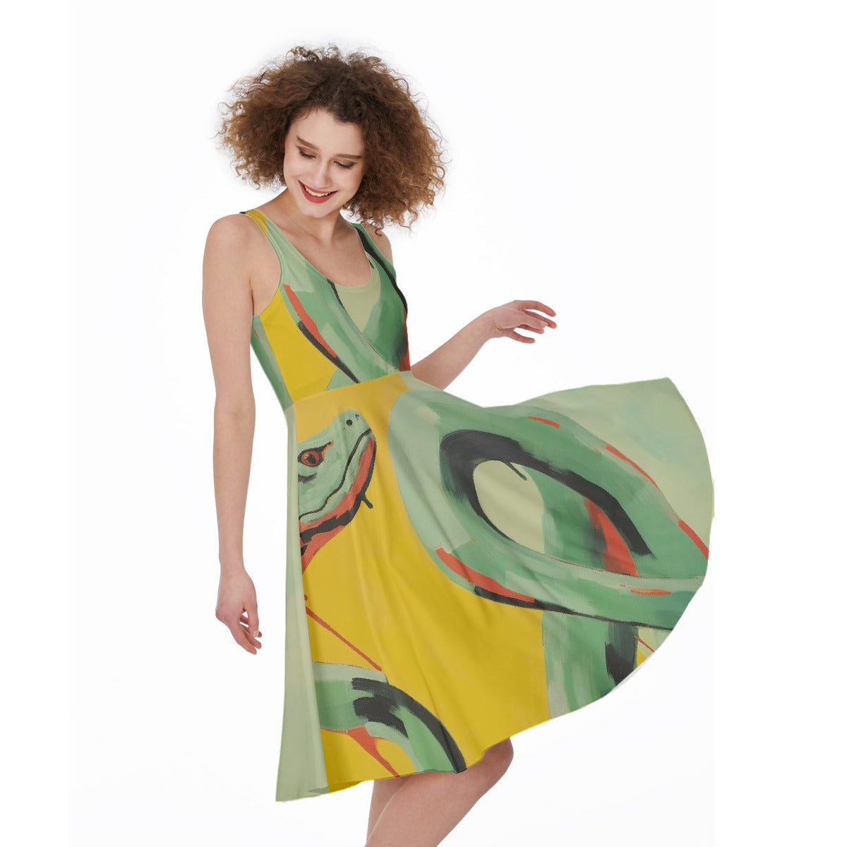All-Over Print Women's Sleeveless Dress