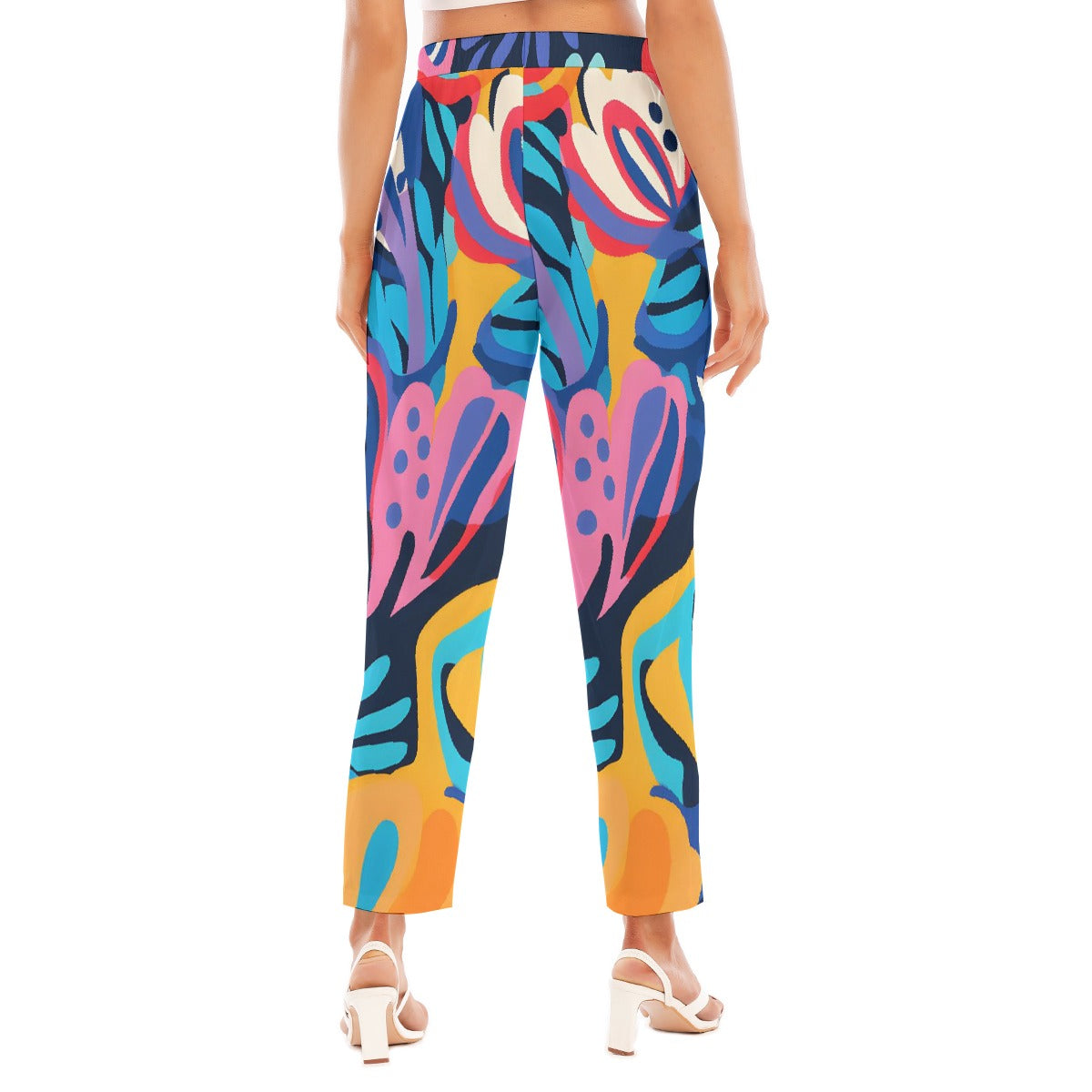 All-Over Print Women's Loose Straight-leg Pants