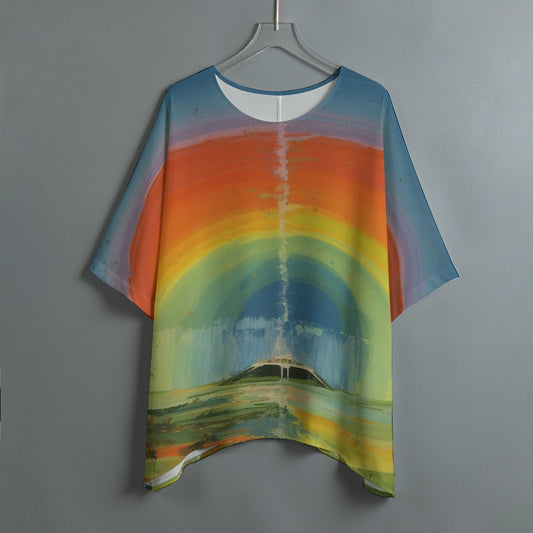 All-Over Print Women's Bat Sleeve Shirt