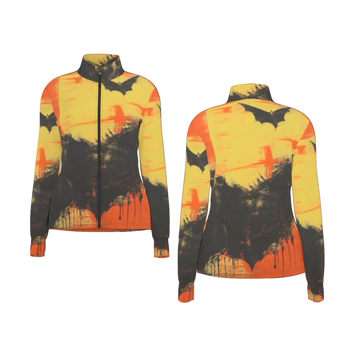 All-Over Print Women's Long Sleeve Thumbhole Jacket