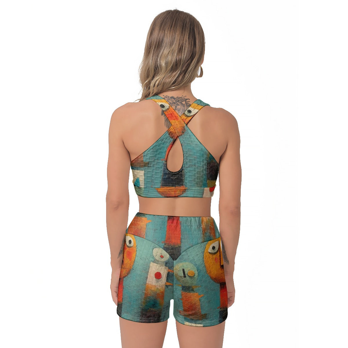 All-Over Print Women's Sports Bra Suit