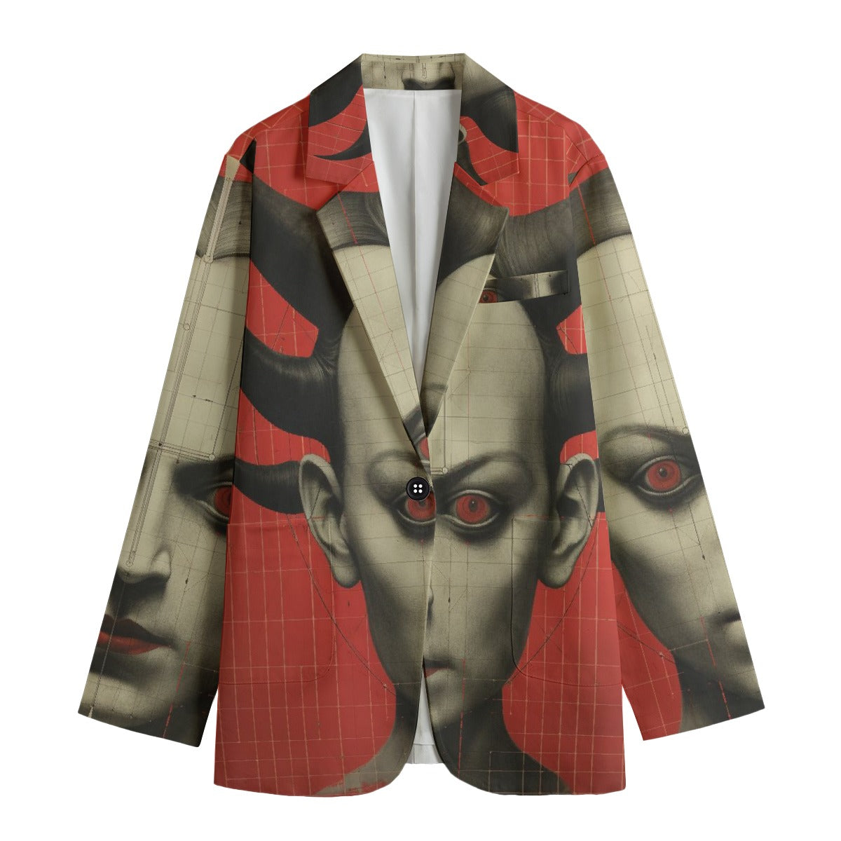 All-Over Print Women's Leisure Blazer