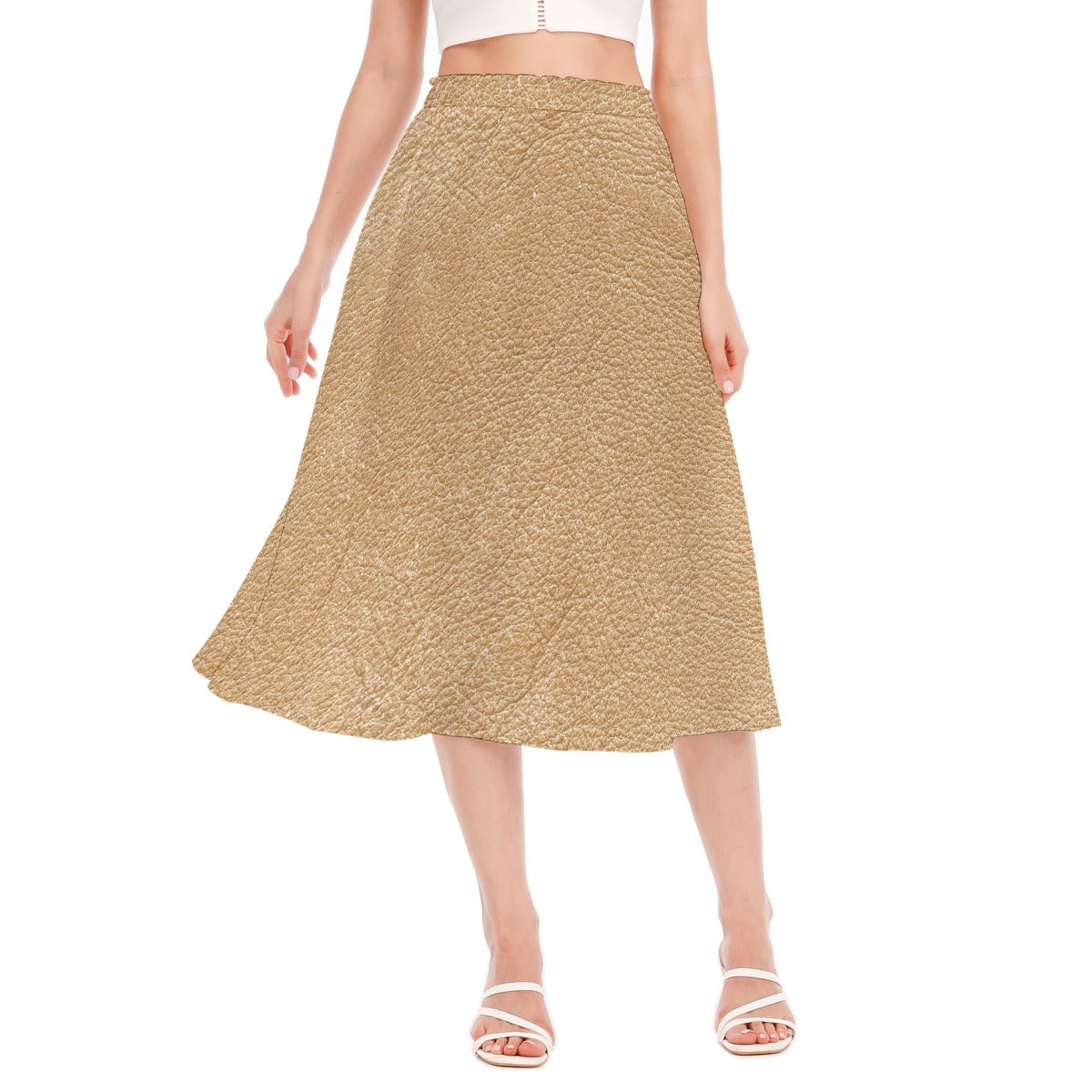 All-Over Print Women's Long Section Chiffon Skirt