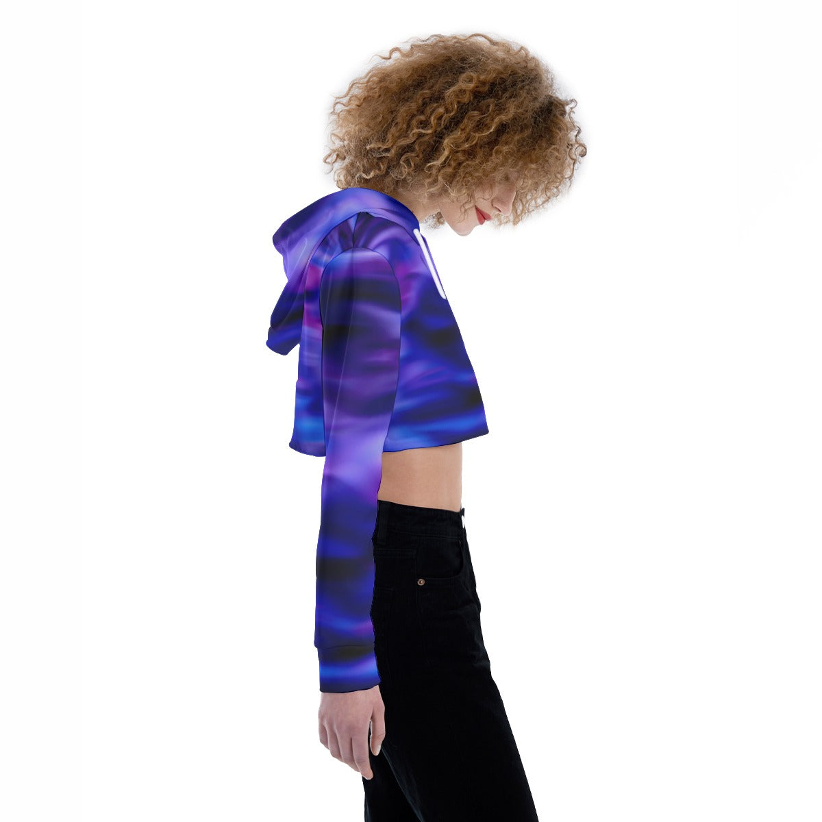 All-Over Print Women's Crop Top Hoodie