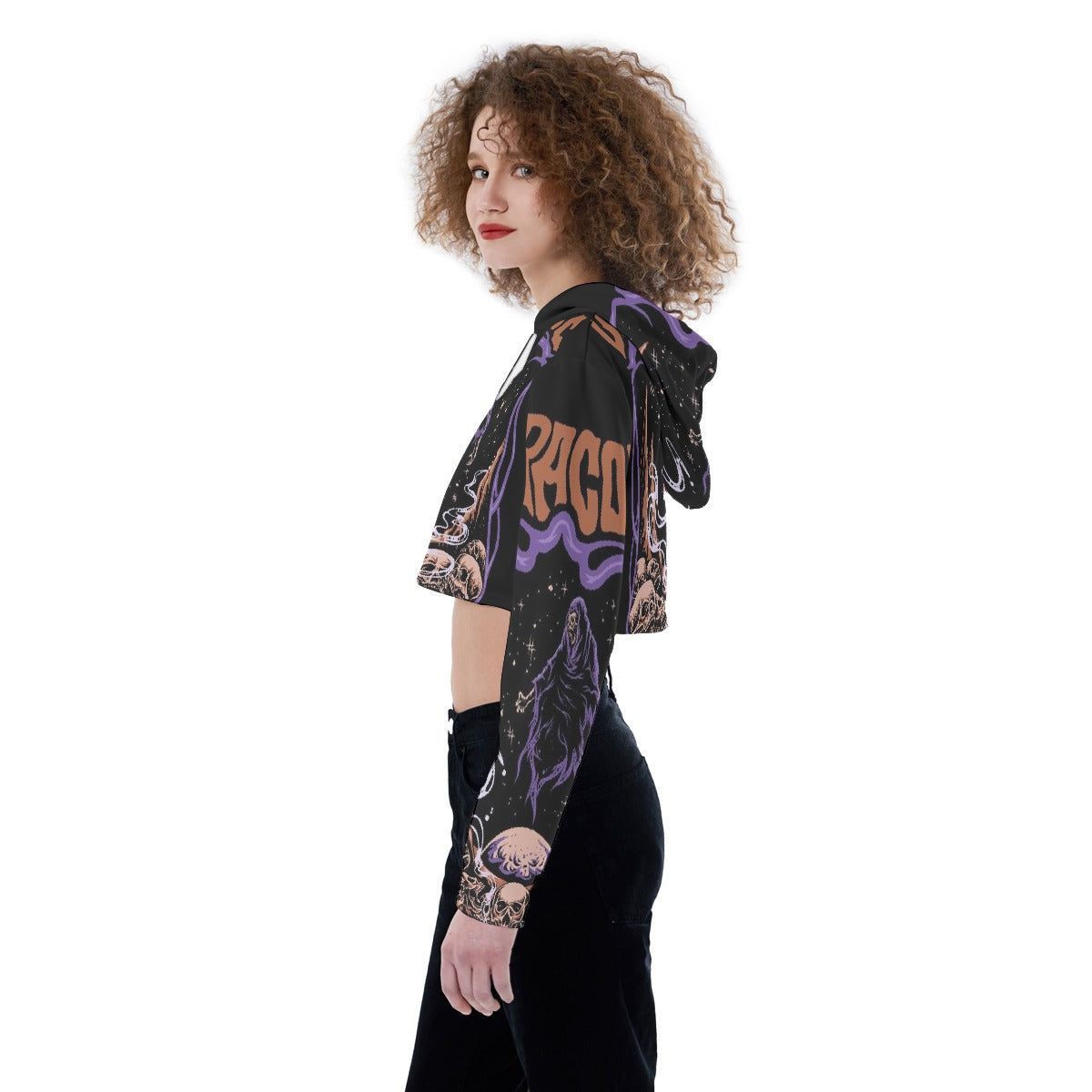All-Over Print Women's Crop Top Hoodie