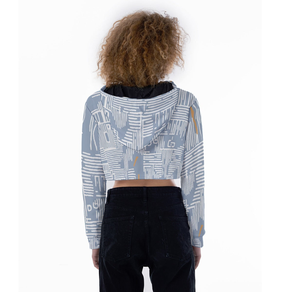 All-Over Print Women's Crop Top Hoodie