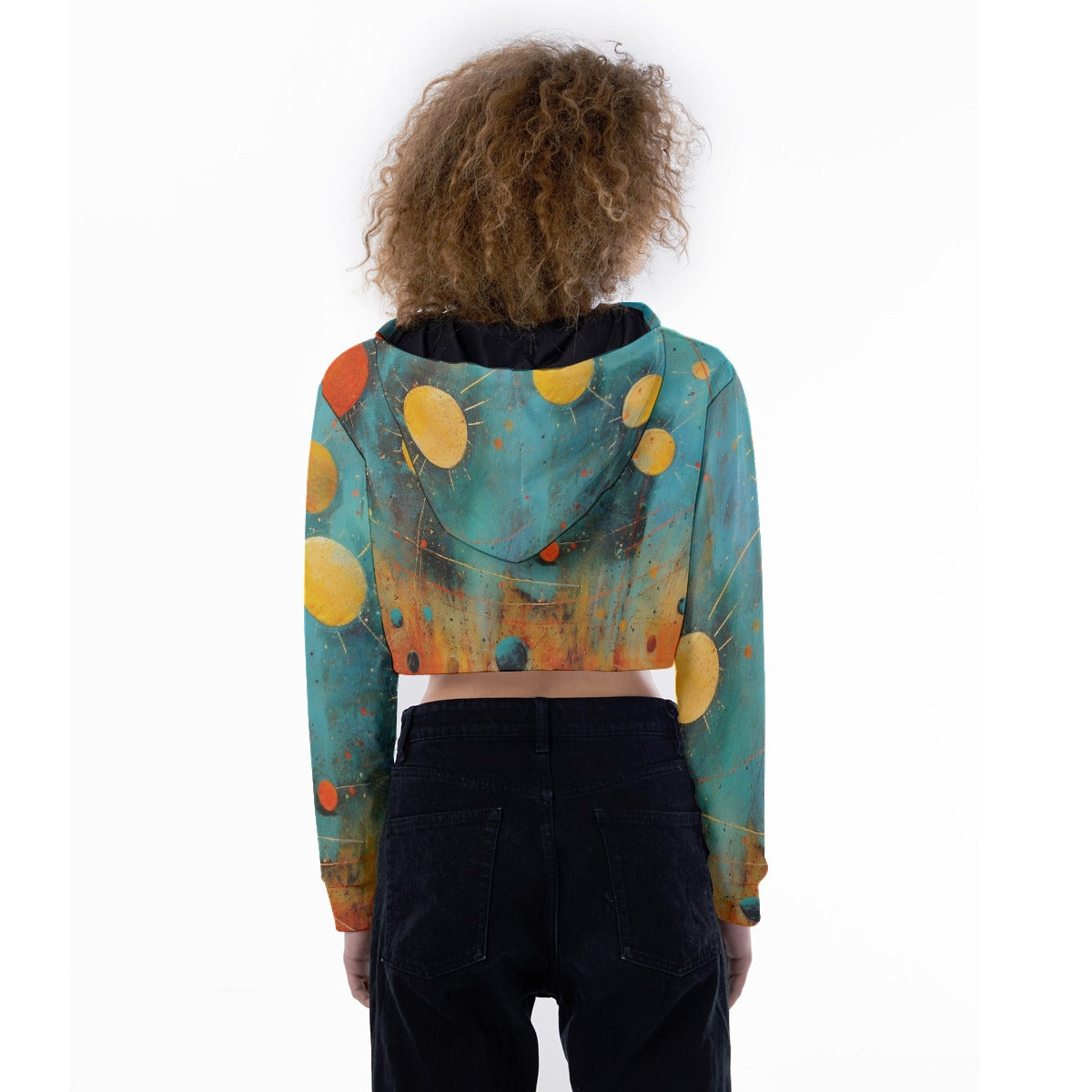 All-Over Print Women's Crop Top Hoodie