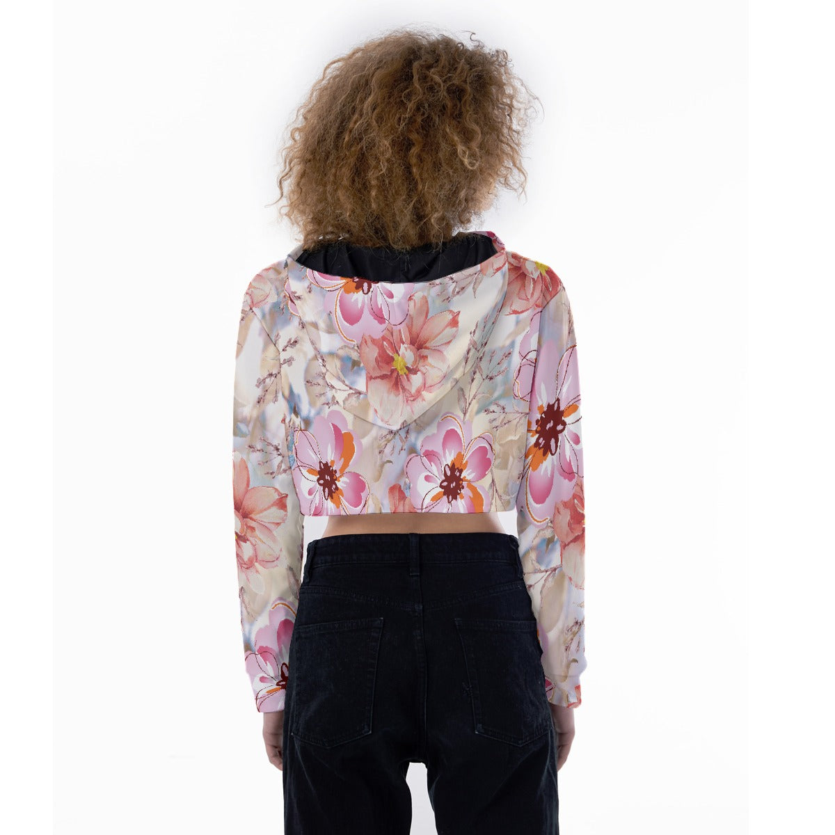 All-Over Print Women's Crop Top Hoodie