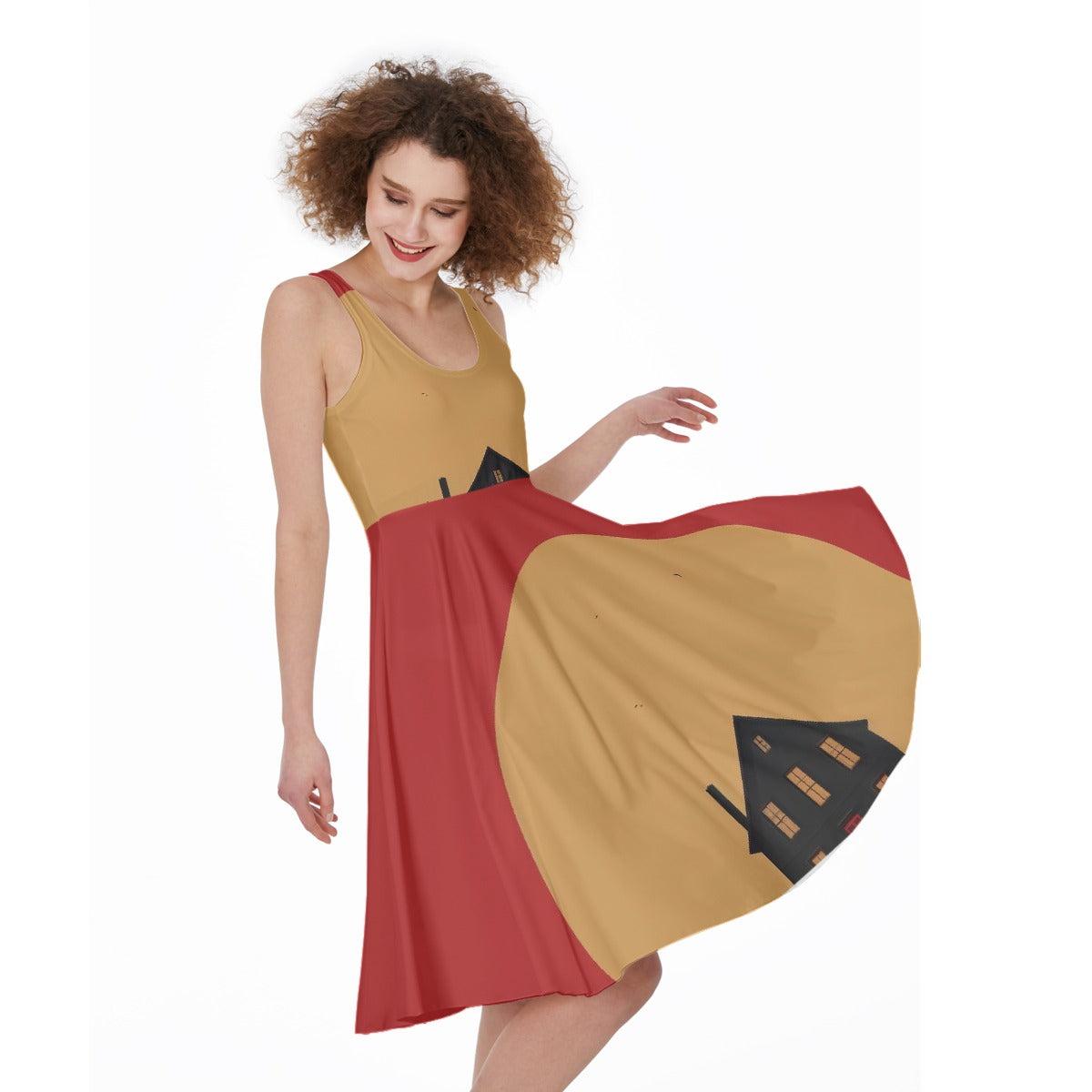 All-Over Print Women's Sleeveless Dress