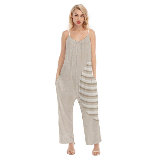 All-Over Print Women's Loose Cami Jumpsuit