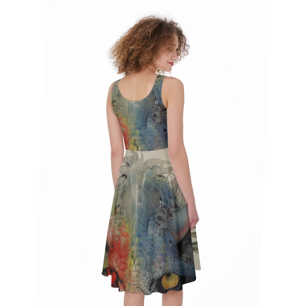 All-Over Print Women's Sleeveless Dress