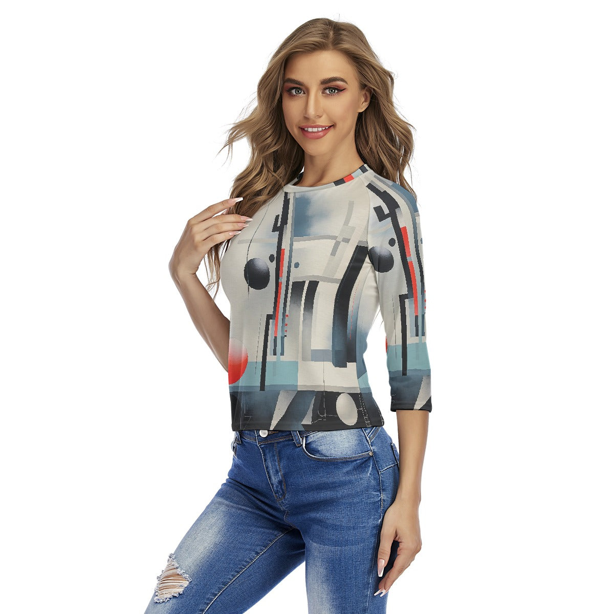 All-Over Print Women's Raglan Sleeves T-shirts