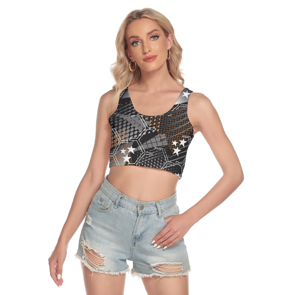 All-Over Print Women's Sport Crop Tank Top