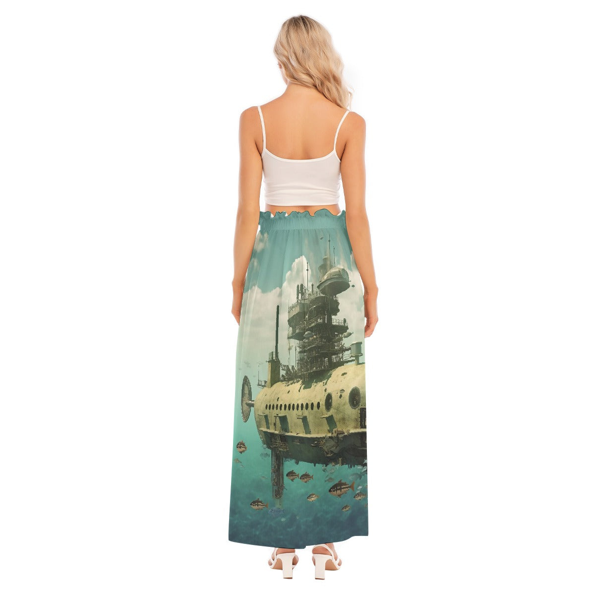 All-Over Print Women's Side Split Skirt