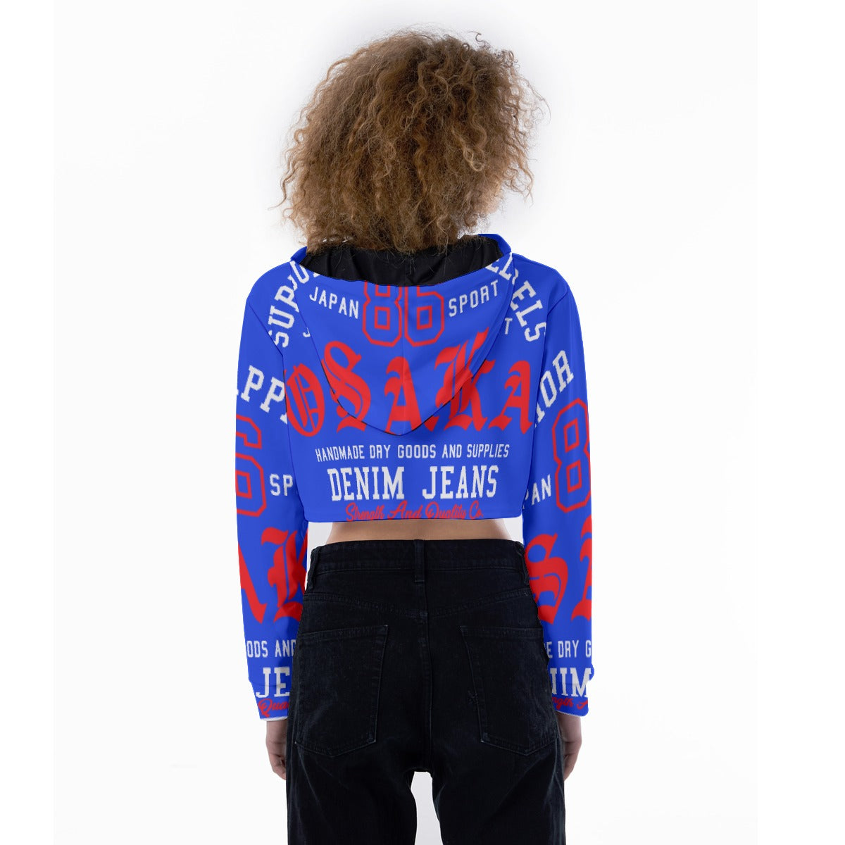 All-Over Print Women's Crop Top Hoodie