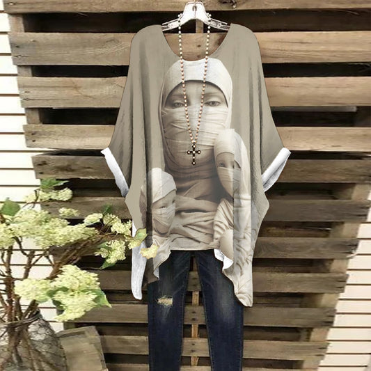 All-Over Print Women's Bat Sleeve Shirt