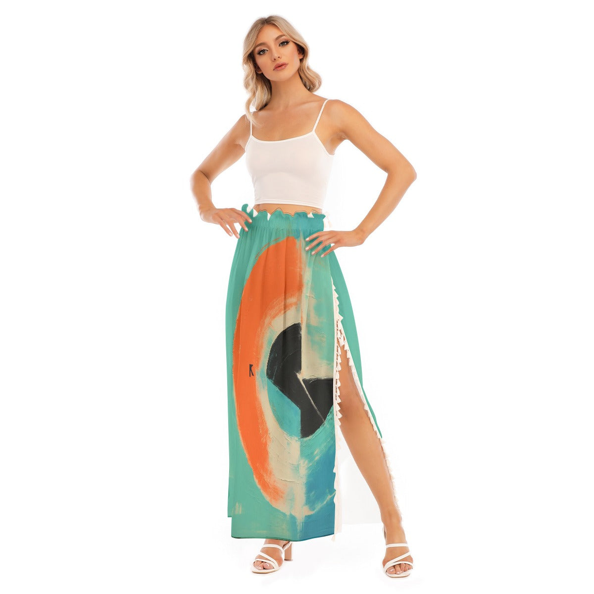 All-Over Print Women's Side Split Skirt