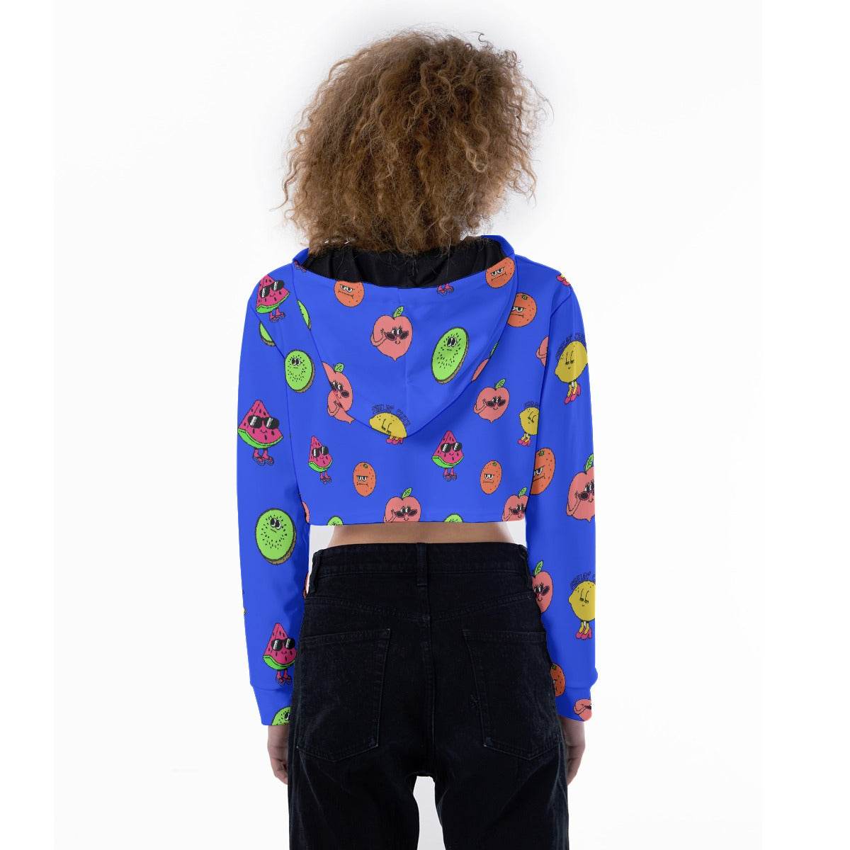 All-Over Print Women's Crop Top Hoodie