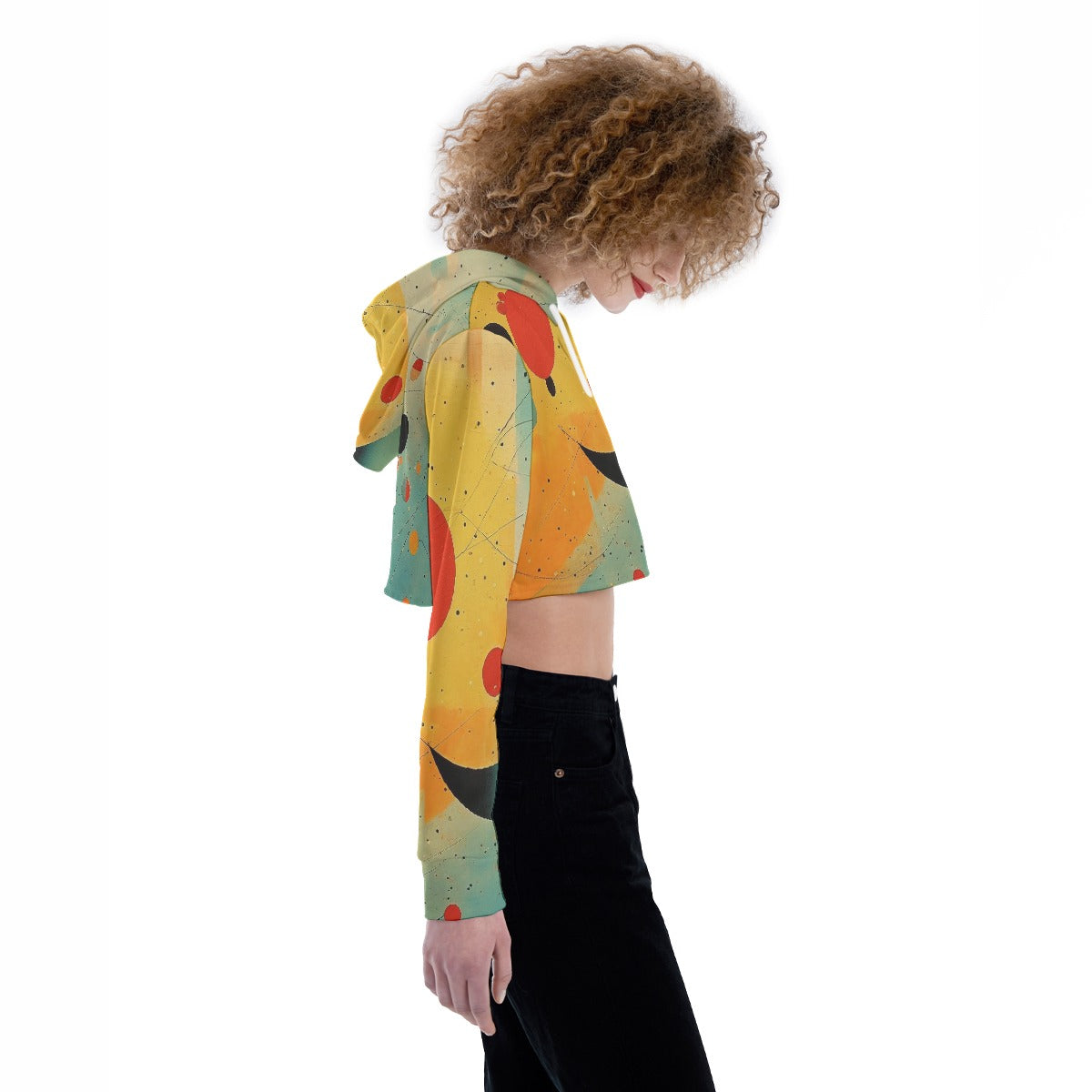 All-Over Print Women's Crop Top Hoodie
