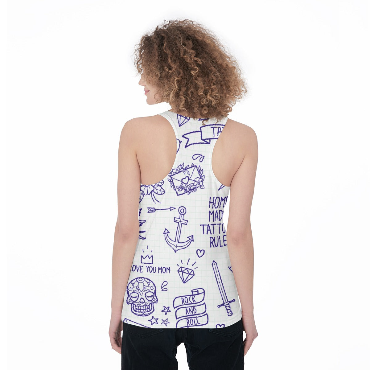 All-Over Print Women's Racerback Tank Top