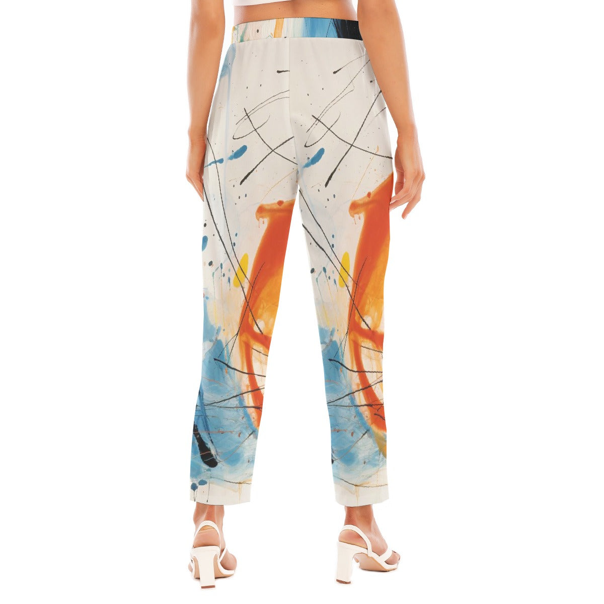 All-Over Print Women's Loose Straight-leg Pants