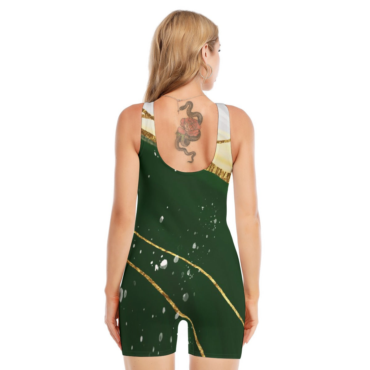 All-Over Print Women's Sleeveless One-piece Swimsuit