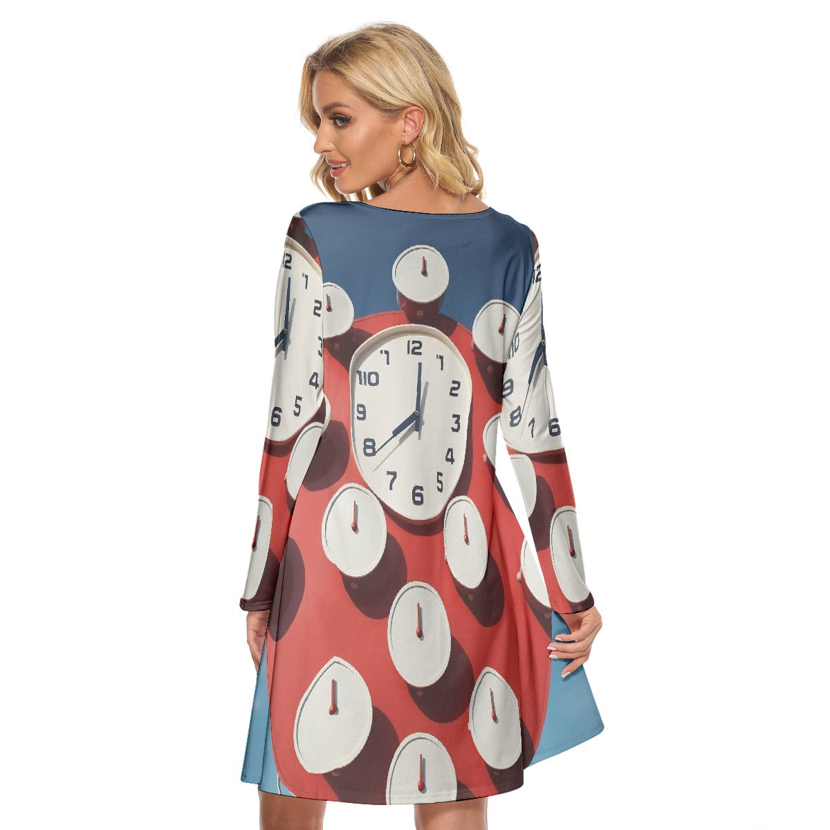 All-Over Print Women's Crew Neck Dress