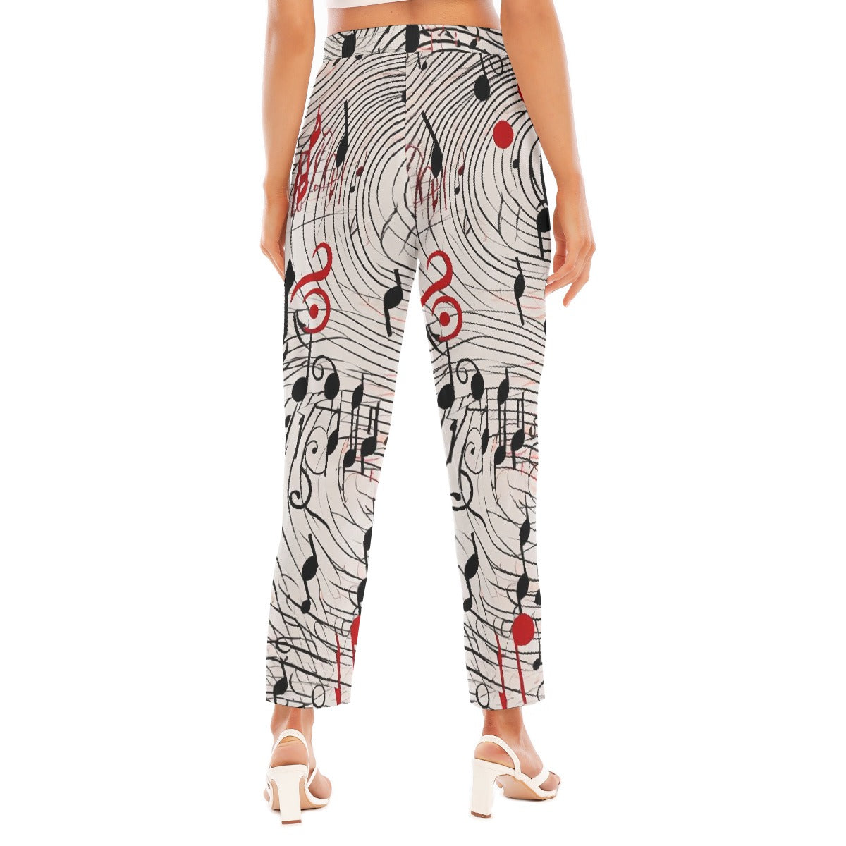 All-Over Print Women's Loose Straight-leg Pants