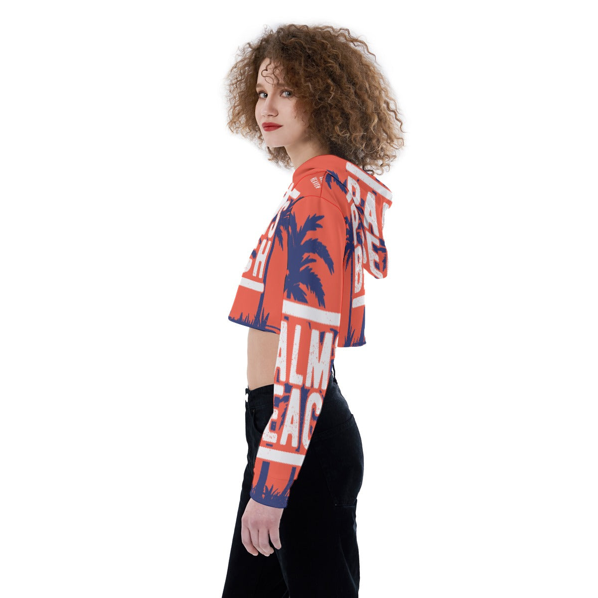 All-Over Print Women's Crop Top Hoodie
