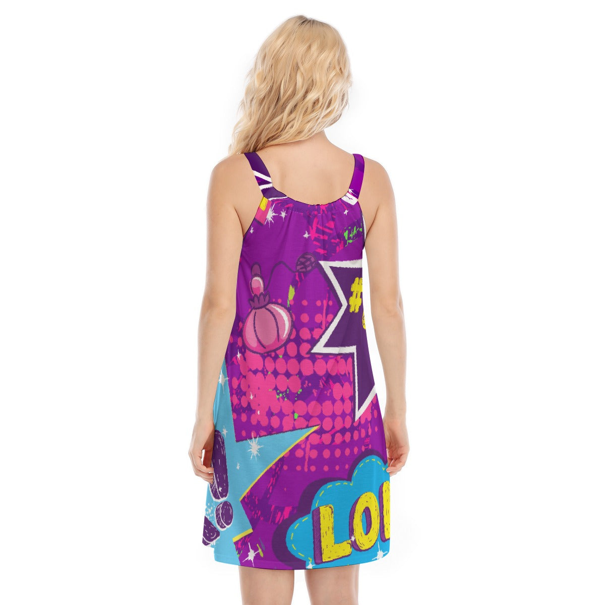 All-Over Print Women's Sleeveless Cami Dress