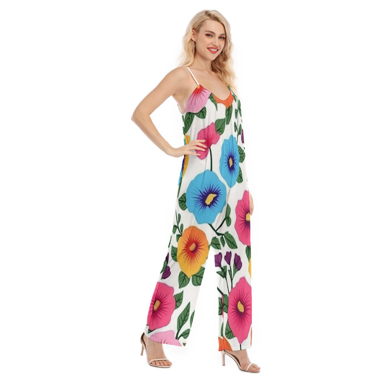 All-Over Print Women's Loose Cami Jumpsuit