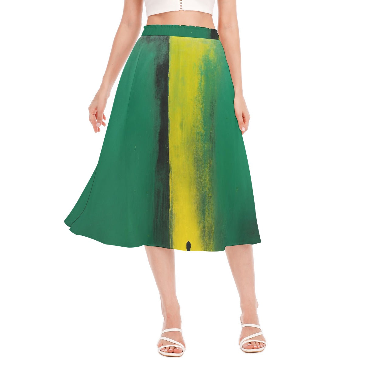 All-Over Print Women's Long Section Chiffon Skirt