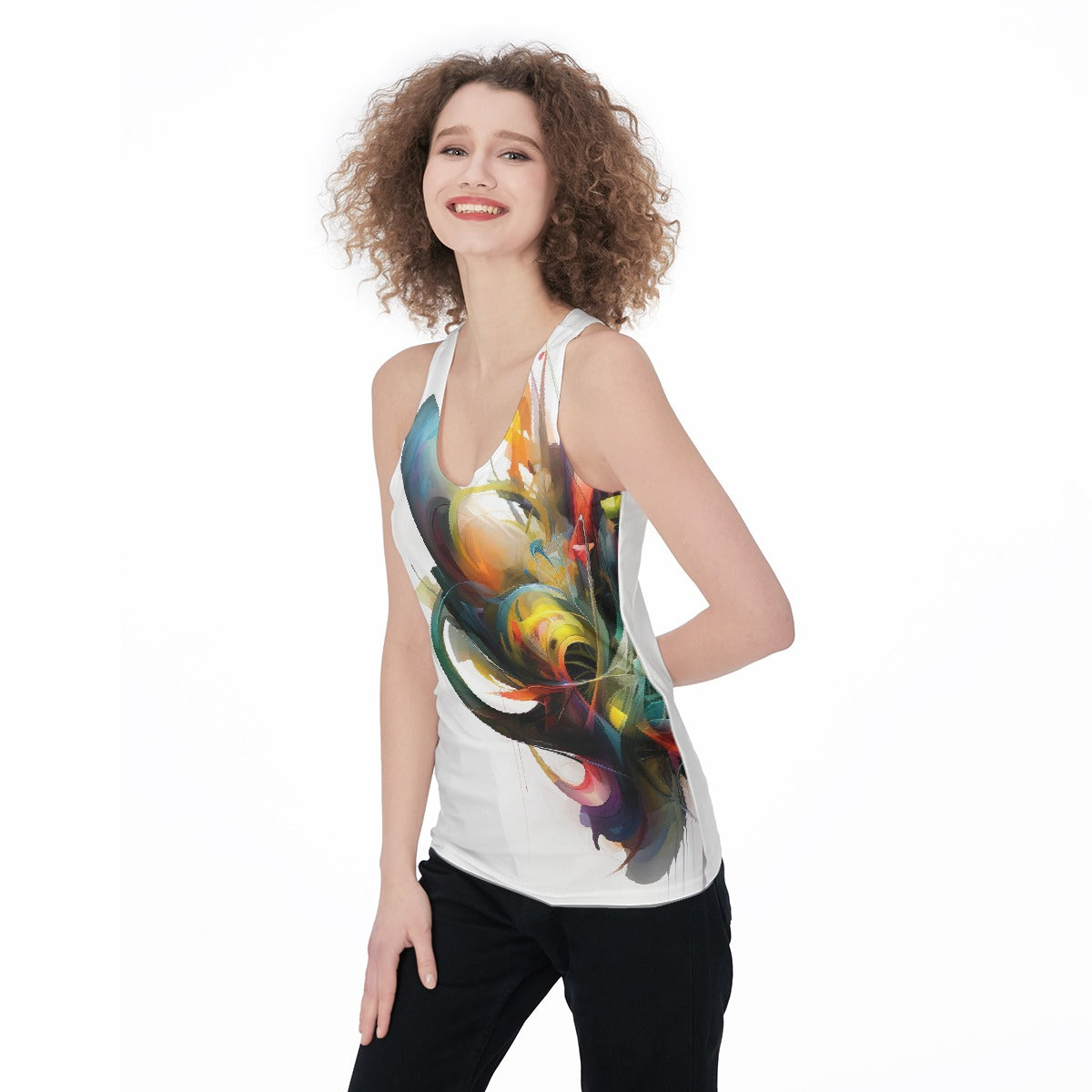 All-Over Print Women's Racerback Tank Top