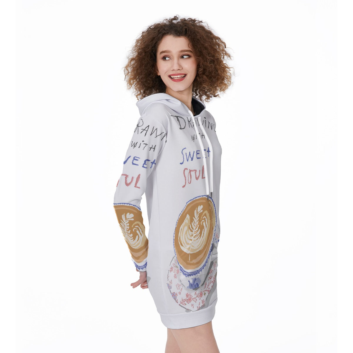 All-Over Print Women's Long Hoodie