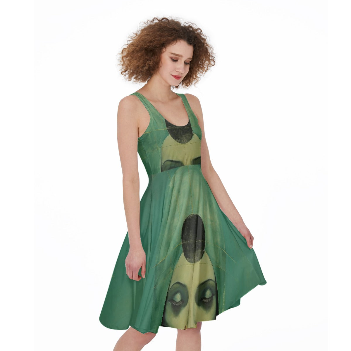 All-Over Print Women's Sleeveless Dress