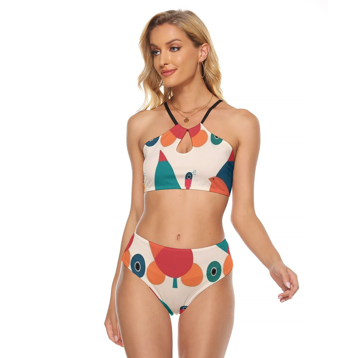 All-Over Print Women's Cami Keyhole One-piece Swimsuit