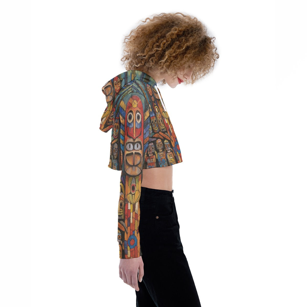 All-Over Print Women's Crop Top Hoodie