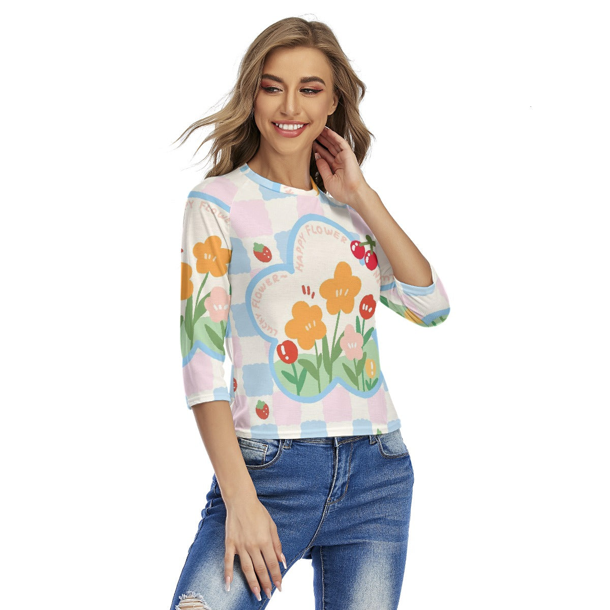 All-Over Print Women's Raglan Sleeves T-shirts