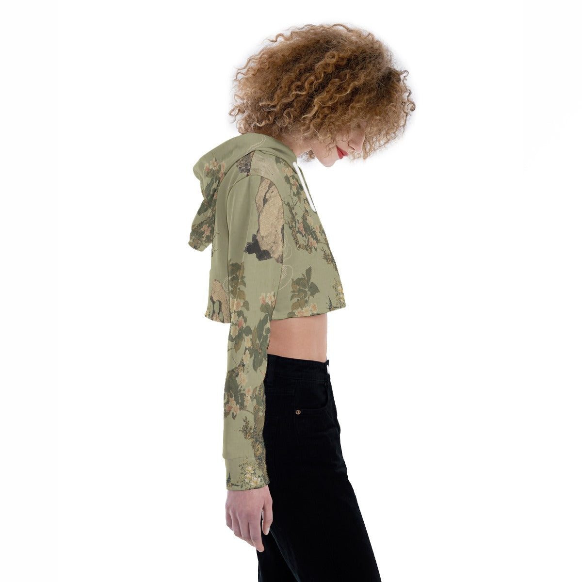 All-Over Print Women's Crop Top Hoodie
