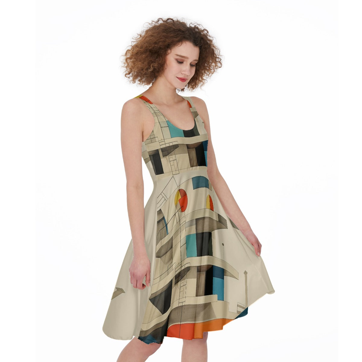 All-Over Print Women's Sleeveless Dress