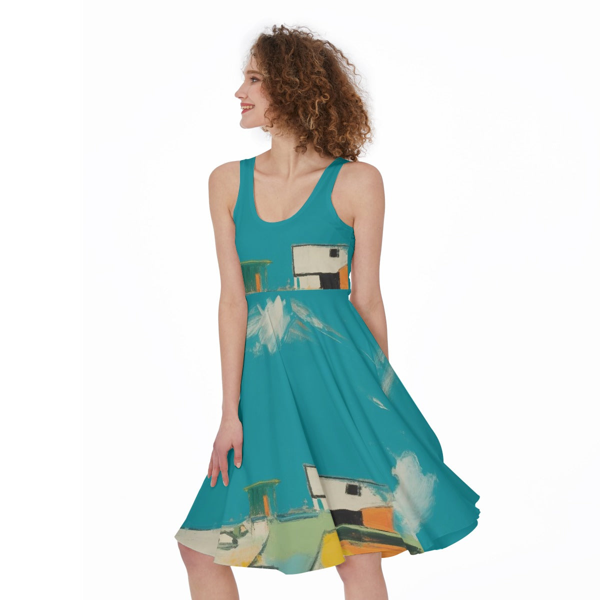 All-Over Print Women's Sleeveless Dress